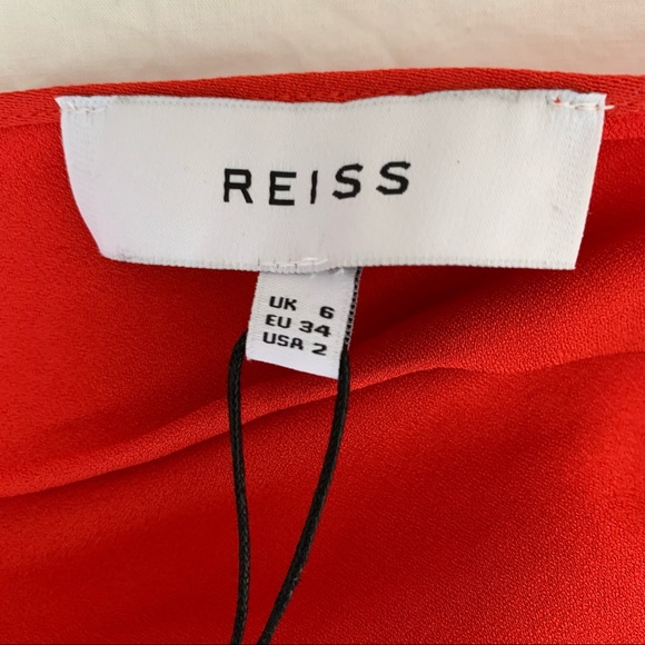Reiss Tara Crossover Back Mini Dress in Red - Picture 11 of 16